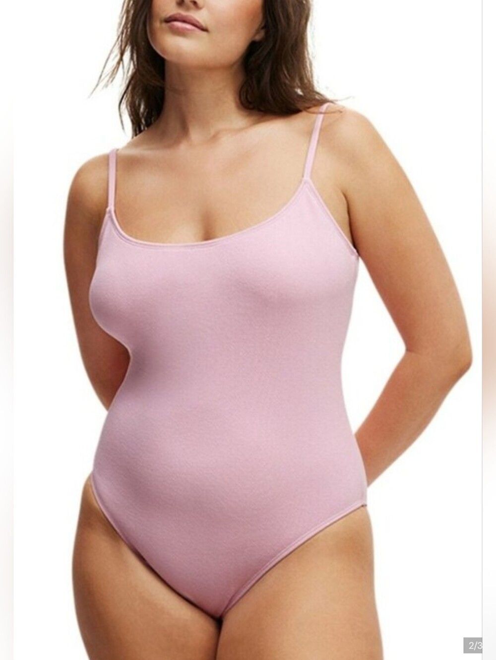 Cotton On Body Soft Scoop One-Piece Swimsuit - Light Pink